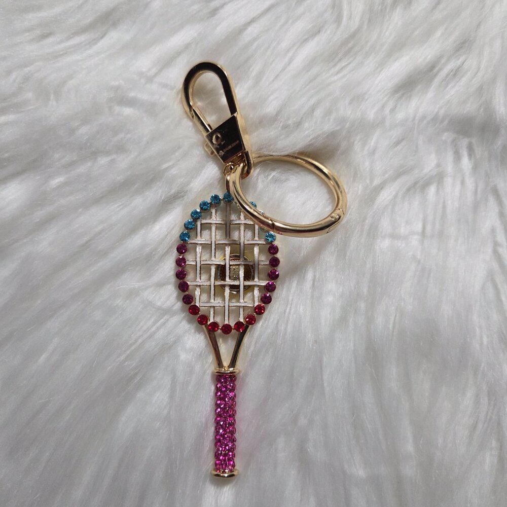 BaubleBar Tennis Racket Keychain - Picture 2 of 6